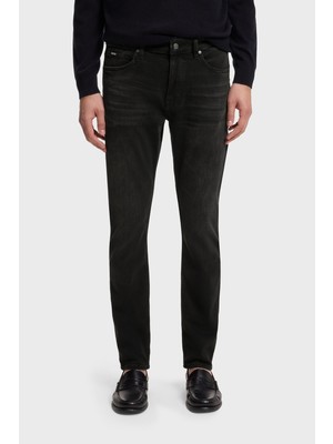 Boss Pamuklu Slim Fit Düz Paça Jeans Erkek Kot Pantolon 50568813 022