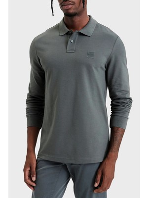 Boss Pamuklu Slim Fit Düğmeli Polo Yaka Sweat Erkek Polo 50507704 377