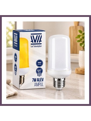 Bezos E27 Alev Görünümlü Ampul 7W 560 Lümen IP20 Bhs