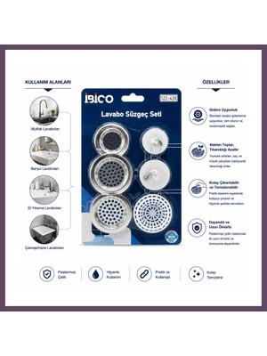 Bezos Lavabo Süzgeç ve Tapa Seti Bhs
