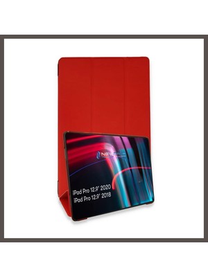 Nexora Living iPad Pro 12.9 (2021) Kılıf Tablet Smart Kılıf - Kırmızı Nxrlvng