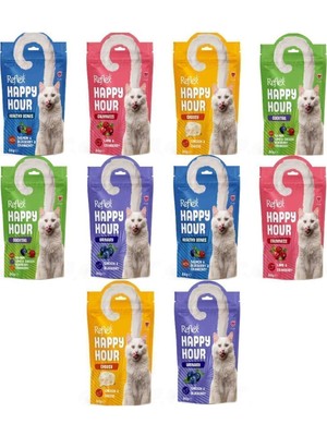 Reflex Plus Happy Hour Kedi Ödülü 60 gr Karışık Lezzetli Çeşitler 10 Adet Yetişkin Kediler Için