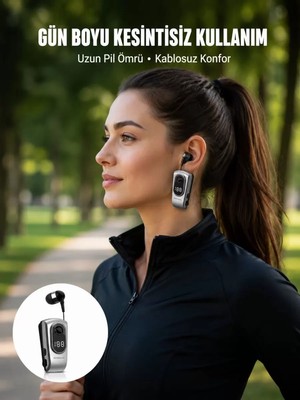Titreşimli Bluetooth Kulaklık – Uzun Pil Ömrü, Dijital Ekranlı Kablosuz Tasarım Yeni Nesil