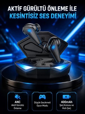 Profesyonel Bluetooth 5.0 Kulaklık – Dokunmatik Kontrol, 3D Surround Ses