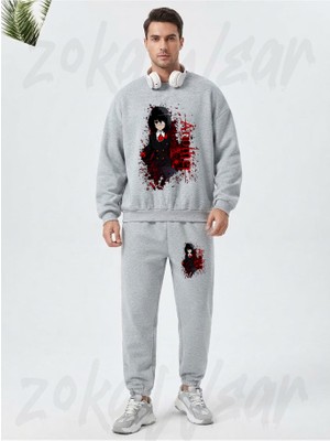 Zoka Wear Another - Mei Misaki Baskılı Gri Eşofman Takımı