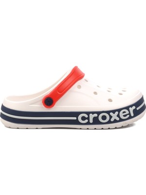 Vavis Croxer Beyaz Unisex Ortopedik Doktor Aşçı Hastane Plaj ve Günlük Ev Terliği