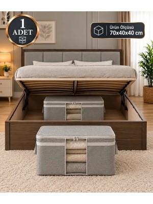 Morport 1 Adet Premium Baza Altı Saklama Çantası 70X40X40 cm – Yorgan, Battaniye ve Tekstil Düzenleyici