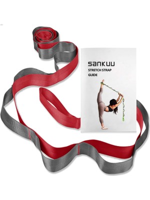 Yoga Straps Stretching Strap With 12 Loops Workout Poster, Straps For Stretching Physical Therapy Equipment Long Stretch Out Bands For Exercise, Pilates And Gymnastics For Women Men
