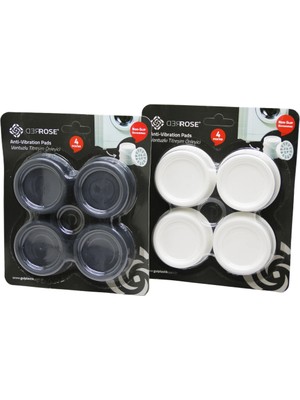 Çamaşır Makinesi Titreşim Önleyici Ayak Seti Küçük Beyaz 4 Parça Gereç BX-316955