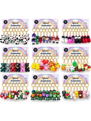 96 Adet Mix Desen Eğlenceli Anahtarlık (5616)