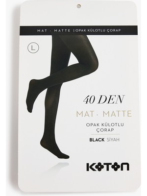 Koton Mat Görünümlü 40 Den Külotlu Çorap