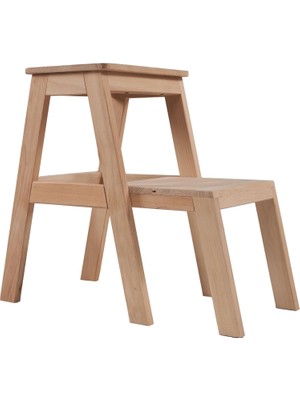 Odea Tr Step Karya Iki Basamaklı Masif Tabure Merdiven (Yükseklik 55 Cm)