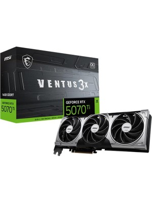 Msı Geforce RTX5070TI 16G Ventus 3x Oc 16GB Gddr7 256BIT 1xhdmı 3xdp Ekran Kartı