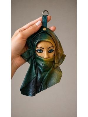 Odea Tr El Yapımı Deri Maske Duvar Süsü Bohem Ev Dekoru