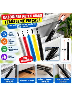 Svoria Store Ergonomik Pratik Kolay Kalorifer Peteği Temizleme Fırçası Aleti (Adet Fiyatıdır)