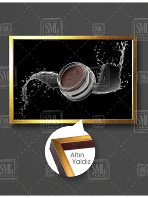 SML Tablo Makeup Makyaj Krem Make Up Güzellik Merkezi Allık Fondöten  Çerçeveli Yatay Kanvas Tablo
