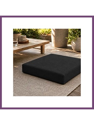 Bezos Kare Blok Minder · 50 × 50 × 7 cm | Siyah | Iç Mekân Gambera1
