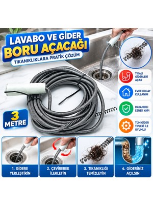 Svoria Store Lavabo ve Gider Boru Açacağı (3 Metre)