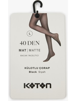 Koton 40 Den Mat Görünümlü Bacak Inceltici Külotlu Çorap