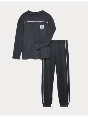 Marks & Spencer Minecraft™ Baskılı Çocuk Pijama Takımı