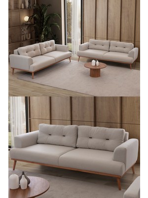 Edsy Home Gloria 3+3 Koltuk Takımı Krem