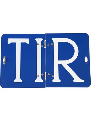 Zemira Adr 40X25 cm Katlanır Alüminyum Levhası (Tir) Yazısı Renk 1 Adet Katlanabilir Uyarı Levha
