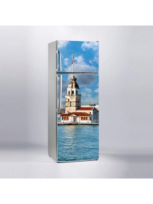 Zemira Buzdolabı Sticker Kaplama Dolap Kaplama Etiketi Kız Kulesi