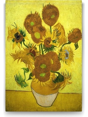Zemira Vincent Van Gogh - Sunflowers Tablosu - 60X90CM