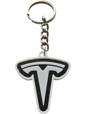 Zemira Tesla 3D Baskı Logolu Anahtarlık