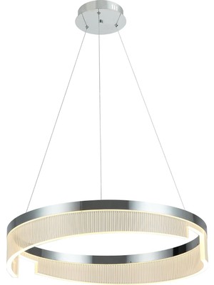 Zemira Lucea Dorada Orta Boy Ledli Krom Avize 40W 3000K
