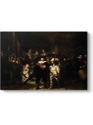 Zemira Rembrandt - Gece Devriyesi Tablosu 45 x 30