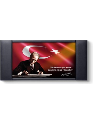 Zemira Tabloshop Atatürk Makam Panosu - Vatanını En Çok Seven 150 x 70