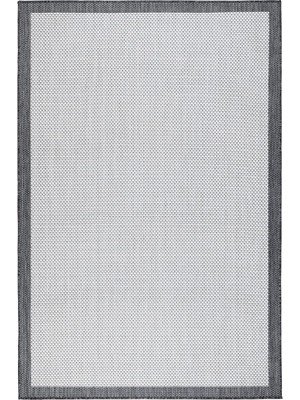 Zemira Fresco Ekru Siyah Sisal Halı 23745A 120 x 180