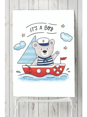 Zemira Postermanya (PSTER2907) Erkek Bebek Çocuk Odası Poster (60X90CM)