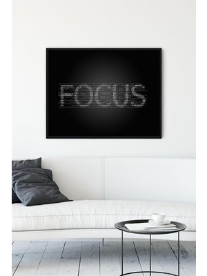 Zemira Postermanya (PSTER12554) Focus Motivasyon Çerçeveli Tablo (30 x 40CM)