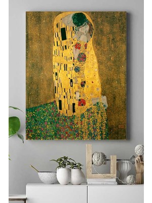 Zemira Postermanya (PSTER16666) Klimt - The Kiss Sanatsal Kanvas Tablo 50 x 70