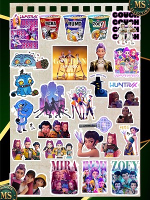 Zemira Kpop Demon Hunter Sticker Set -2– 27’li | 3-5 cm | Suya Dayanıklı, Araba–laptop–defter Etiketleri