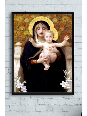 Zemira Postermanya (PSTER10669) Dini Görsel Çerçeveli Tablo 3 (40X50CM)