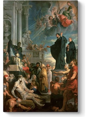 Zemira Peter Paul Rubens - Aziz Francis Xavier'ın Mucizeleri Tablosu 100 x 140