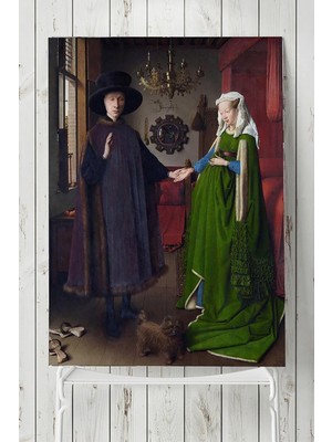 Zemira Postermanya (PSTER9237) Van Eyck - Arnolfini'nin Evlenmesi Sanatsal Poster 90X130CM