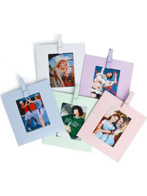 Zemira Instax Mini Resim Çerçeveli 10 Mandal Set