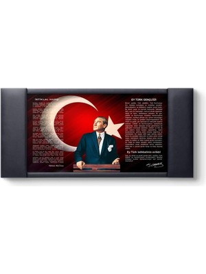 Zemira Atatürk - Istiklal Marşı - Gençliğe Hitabe Makam Tablosu 100 x 55