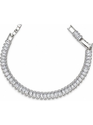Brezza Lusso Jewelry Aria Baget Taşlı Gümüş Renk Kadın Bileklik