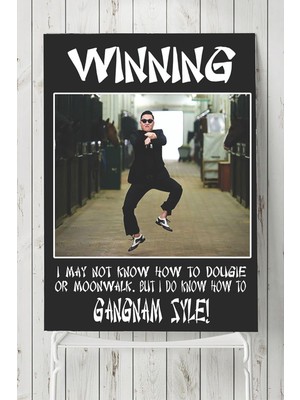Zemira Postermanya (PSTER4609) Gangnam Eğlenceli Mizahi Poster 90X130 cm