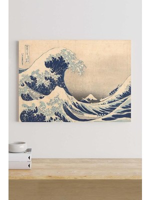 Zemira Postermanya (PSTER18849) The Great Wave - Katsushika Hokusai Sanatsal Kanvas Tablo 50 x 70