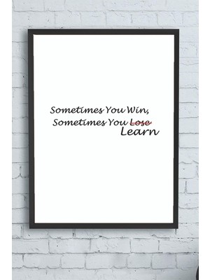 Zemira Postermanya (PSTER12475) Win - Learn Girişimcilik Çerçeveli Tablo (50X70CM)