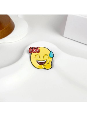İğne İzi Emojili Broş, Çocuk Broş, Iğneli Broş Klipsli Broş Yaka Broşu Çeket Yaka Iğnesi, Mineli B121