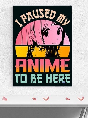 Zemira Postermanya (PSTER186) Paused My Motto Manga Anime Poster - Afiş - Dekoratif Duvar Posteri 60 x 90