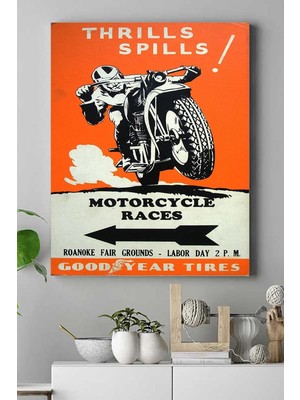 Zemira Postermanya (PSTER17448) Motor Kanvas Tablo 50 x 70
