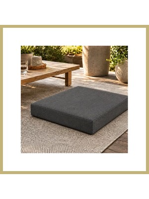 Bezos Kare Blok Minder · 50 × 50 × 7 cm | Antrasit | Dış Mekân Za